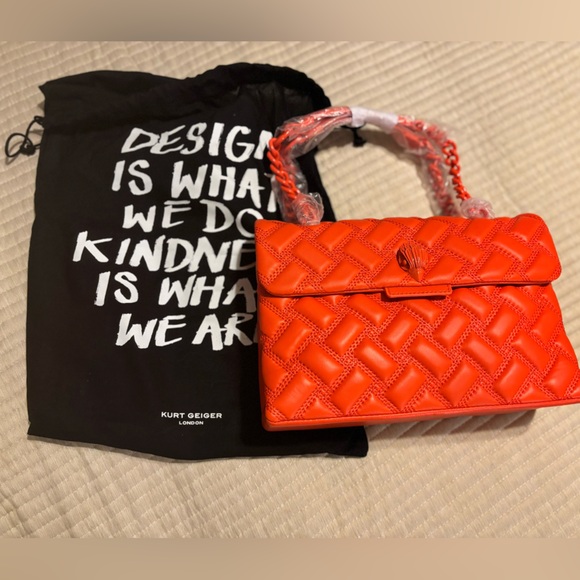 Kurt Geiger Women\'s Orange Quilted Bag